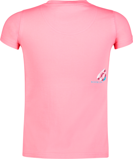 Ružové detské elastické tričko FLOWING