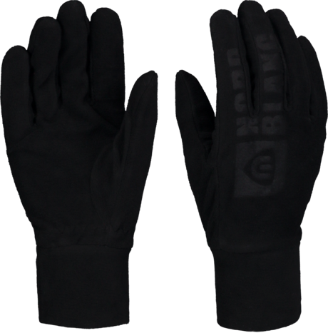 Čierne dámske fleecové rukavice NECESSARY