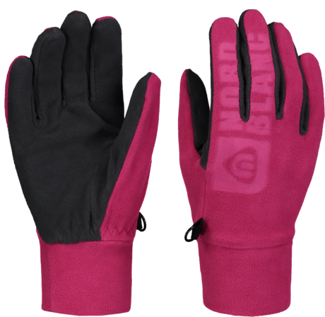 Ružové dámske fleecové rukavice NECESSARY