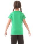 Zelené detské bavlnené tričko MEOW
