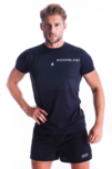 Čierne pánske fitness tričko GRADIANT